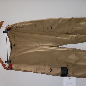 Vintage Tan Abercrombie & Fitch Paratrooper Pants sz Medium cargo 34x32